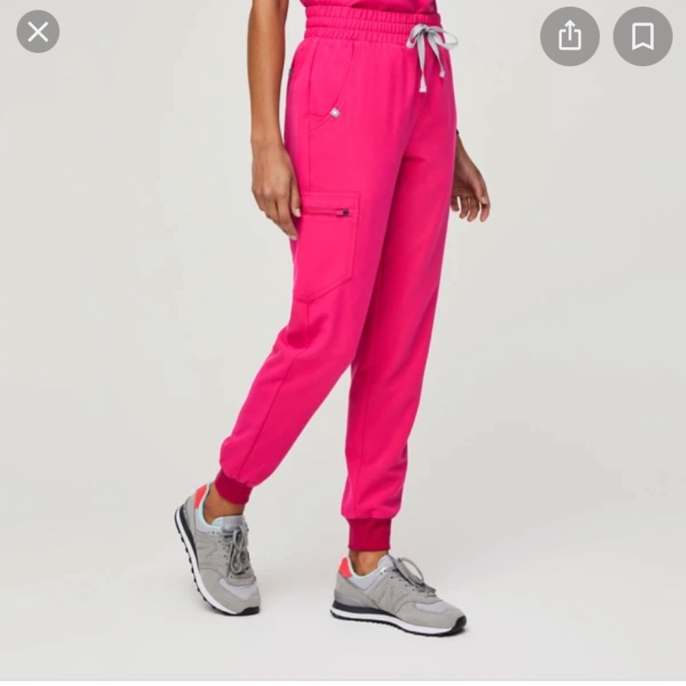 Figs Shocking pink Zamora pants